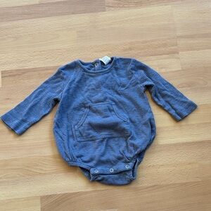 Kate Quinn  Pointelle Long-Sleeve Baby Romper, 6-12m